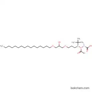 Molecular Structure of 89449-27-4 (Carbamic acid, [4-[3-(hexadecyloxy)-2-hydroxypropoxy]butyl]-,
1,1-dimethylethyl ester)
