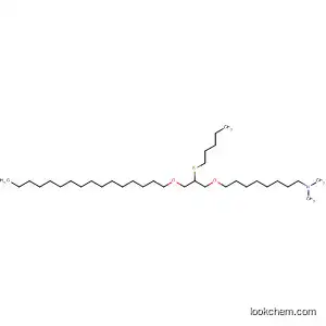 Molecular Structure of 89449-33-2 (1-Octanamine,
8-[3-(hexadecyloxy)-2-(pentylthio)propoxy]-N,N-dimethyl-)