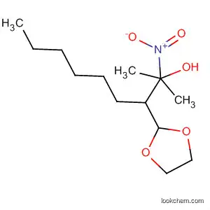 Molecular Structure of 89449-81-0 (1,3-Dioxolane-2-propanol, a-hexyl-2-methyl-b-nitro-)