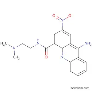 Molecular Structure of 89459-47-2 (4-Acridinecarboxamide, 9-amino-2-nitro-N-[2-(dimethylamino)ethyl]-)