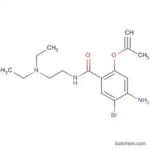 Molecular Structure of 89481-32-3 (Benzamide,
4-amino-5-bromo-N-[2-(diethylamino)ethyl]-2-(2-propynyloxy)-)