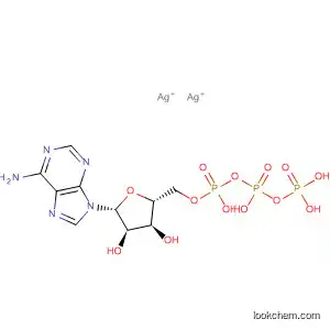 Molecular Structure of 89485-67-6 (Adenosine 5'-(tetrahydrogen triphosphate), disilver(1+) salt)