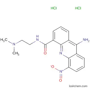Molecular Structure of 89485-97-2 (4-Acridinecarboxamide, 9-amino-N-[2-(dimethylamino)ethyl]-5-nitro-,
dihydrochloride)