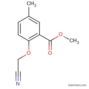 Molecular Structure of 89525-73-5 (Benzoic acid, 2-(cyanomethoxy)-5-methyl-, methyl ester)