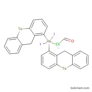 Molecular Structure of 89528-03-0 (Rhodium, carbonylchlorodiiodobis(9H-telluroxanthene)-)