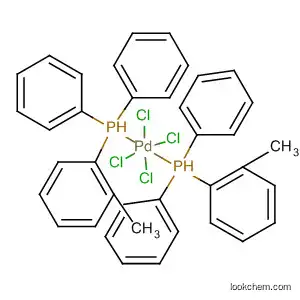 Molecular Structure of 89529-25-9 (Palladium, tetrachlorobis[(methylphenyl)diphenylphosphine]-)