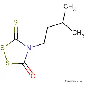 Molecular Structure of 89570-10-5 (1,2,4-Dithiazolidin-3-one, 4-(3-methylbutyl)-5-thioxo-)