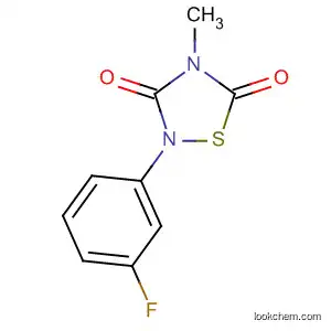 Molecular Structure of 89570-34-3 (1,2,4-Thiadiazolidine-3,5-dione, 2-(3-fluorophenyl)-4-methyl-)