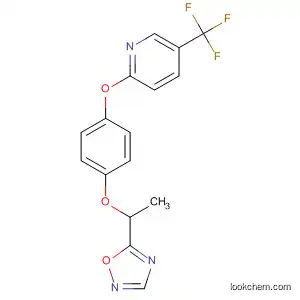 Molecular Structure of 89570-40-1 (Pyridine,
2-[4-[1-(1,2,4-oxadiazol-5-yl)ethoxy]phenoxy]-5-(trifluoromethyl)-)