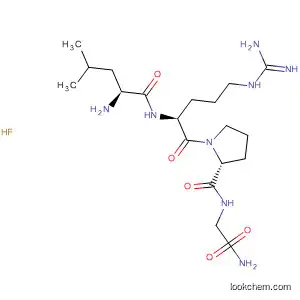 Molecular Structure of 89624-65-7 (Glycinamide, L-leucyl-L-arginyl-L-prolyl-, monohydrofluoride)