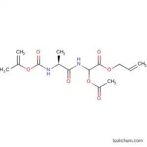 Molecular Structure of 89625-94-5 (Glycine, 2-(acetyloxy)-N-[N-[(2-propenyloxy)carbonyl]-L-alanyl]-,
2-propenyl ester)