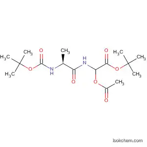 Molecular Structure of 89626-34-6 (Glycine, 2-(acetyloxy)-N-[N-[(1,1-dimethylethoxy)carbonyl]-L-alanyl]-,
1,1-dimethylethyl ester)