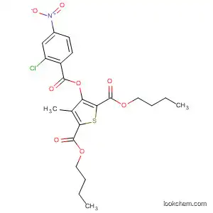Molecular Structure of 89626-95-9 (2,5-Thiophenedicarboxylic acid,
3-[(2-chloro-4-nitrobenzoyl)oxy]-4-methyl-, dibutyl ester)