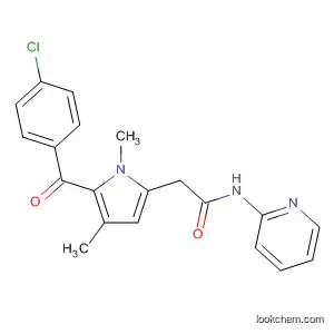 Molecular Structure of 89660-37-7 (1H-Pyrrole-2-acetamide,
5-(4-chlorobenzoyl)-1,4-dimethyl-N-2-pyridinyl-)