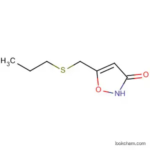Molecular Structure of 89660-64-0 (3(2H)-Isoxazolone, 5-[(propylthio)methyl]-)