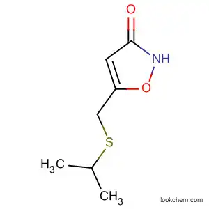 Molecular Structure of 89660-65-1 (3(2H)-Isoxazolone, 5-[[(1-methylethyl)thio]methyl]-)