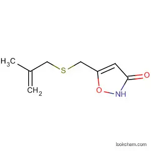 Molecular Structure of 89660-71-9 (3(2H)-Isoxazolone, 5-[[(2-methyl-2-propenyl)thio]methyl]-)