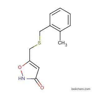 Molecular Structure of 89660-79-7 (3(2H)-Isoxazolone, 5-[[[(2-methylphenyl)methyl]thio]methyl]-)