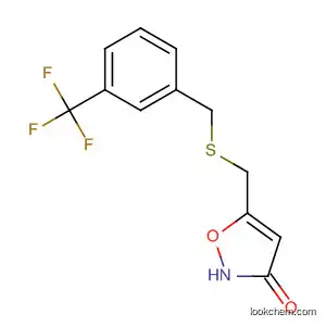Molecular Structure of 89660-82-2 (3(2H)-Isoxazolone, 5-[[[[3-(trifluoromethyl)phenyl]methyl]thio]methyl]-)