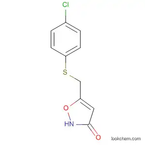 Molecular Structure of 89660-84-4 (3(2H)-Isoxazolone, 5-[[(4-chlorophenyl)thio]methyl]-)