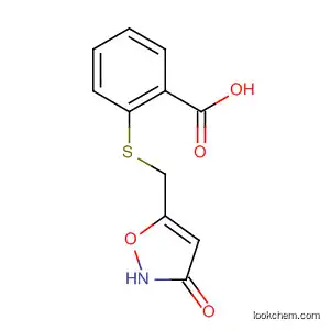Molecular Structure of 89660-89-9 (Benzoic acid, 2-[[(2,3-dihydro-3-oxo-5-isoxazolyl)methyl]thio]-)
