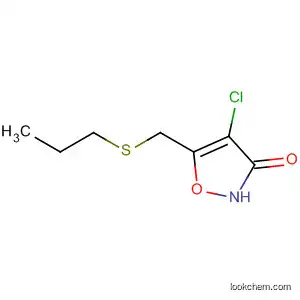 Molecular Structure of 89660-93-5 (3(2H)-Isoxazolone, 4-chloro-5-[(propylthio)methyl]-)
