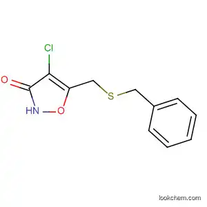 Molecular Structure of 89661-01-8 (3(2H)-Isoxazolone, 4-chloro-5-[[(phenylmethyl)thio]methyl]-)