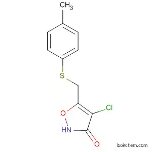 Molecular Structure of 89661-15-4 (3(2H)-Isoxazolone, 4-chloro-5-[[(4-methylphenyl)thio]methyl]-)