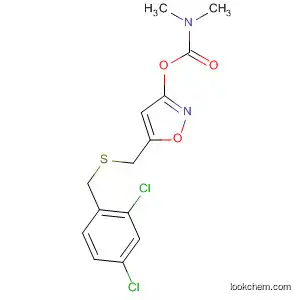 Molecular Structure of 89661-40-5 (Carbamic acid, dimethyl-,
5-[[[(2,4-dichlorophenyl)methyl]thio]methyl]-3-isoxazolyl ester)