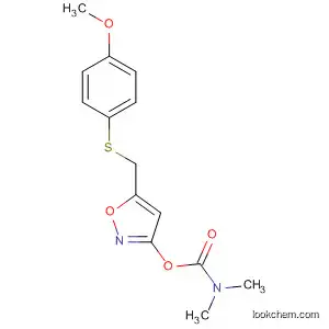 Molecular Structure of 89661-50-7 (Carbamic acid, dimethyl-, 5-[[(4-methoxyphenyl)thio]methyl]-3-isoxazolyl
ester)
