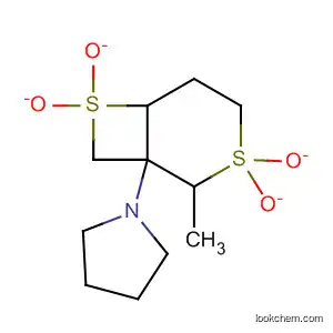 Molecular Structure of 89717-39-5 (Pyrrolidine,
1-(2-methyl-3,3,7,7-tetraoxido-3,7-dithiabicyclo[4.2.0]oct-1-yl)-)