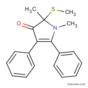 Molecular Structure of 89722-93-0 (3H-Pyrrol-3-one, 1,2-dihydro-1,2-dimethyl-2-(methylthio)-4,5-diphenyl-)