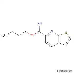 Molecular Structure of 89723-17-1 (Thieno[2,3-b]pyridine-6-carboximidic acid, butyl ester)