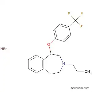 Molecular Structure of 89739-18-4 (1H-3-Benzazepine,
2,3,4,5-tetrahydro-3-propyl-1-[4-(trifluoromethyl)phenoxy]-,
hydrobromide)