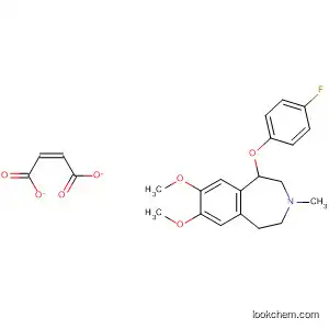 Molecular Structure of 89739-86-6 (1H-3-Benzazepine,
1-(4-fluorophenoxy)-2,3,4,5-tetrahydro-7,8-dimethoxy-3-methyl-,
(2Z)-2-butenedioate (1:1))