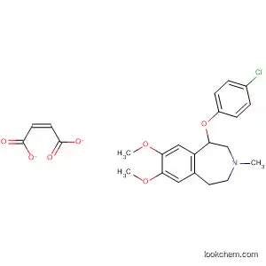 Molecular Structure of 89739-93-5 (1H-3-Benzazepine,
1-(4-chlorophenoxy)-2,3,4,5-tetrahydro-7,8-dimethoxy-3-methyl-,
(2Z)-2-butenedioate (1:1))