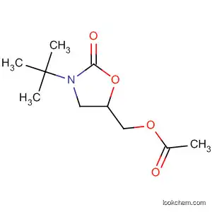 Molecular Structure of 89739-98-0 (2-Oxazolidinone, 5-[(acetyloxy)methyl]-3-(1,1-dimethylethyl)-)