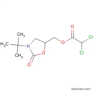 Molecular Structure of 89740-03-4 (Acetic acid, dichloro-, [3-(1,1-dimethylethyl)-2-oxo-5-oxazolidinyl]methyl
ester)