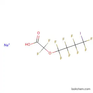 Molecular Structure of 89740-25-0 (Acetic acid, difluoro(1,1,2,2,3,3,4,4-octafluoro-4-iodobutoxy)-, sodium
salt)