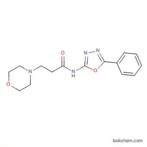 Molecular Structure of 89757-66-4 (4-Morpholinepropanamide, N-(5-phenyl-1,3,4-oxadiazol-2-yl)-)