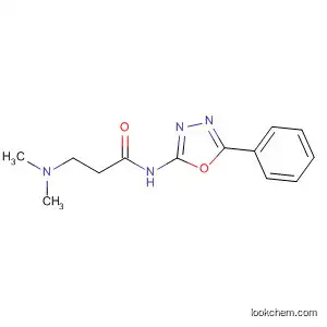 Molecular Structure of 89757-70-0 (Propanamide, 3-(dimethylamino)-N-(5-phenyl-1,3,4-oxadiazol-2-yl)-)