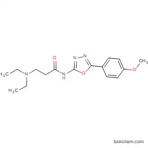 Molecular Structure of 89757-77-7 (Propanamide,
3-(diethylamino)-N-[5-(4-methoxyphenyl)-1,3,4-oxadiazol-2-yl]-)