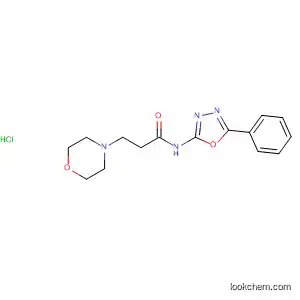 Molecular Structure of 89757-90-4 (4-Morpholinepropanamide, N-(5-phenyl-1,3,4-oxadiazol-2-yl)-,
monohydrochloride)