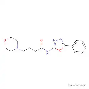 Molecular Structure of 89758-14-5 (4-Morpholinebutanamide, N-(5-phenyl-1,3,4-oxadiazol-2-yl)-)