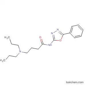 Molecular Structure of 89758-26-9 (Butanamide, 4-(dipropylamino)-N-(5-phenyl-1,3,4-oxadiazol-2-yl)-)