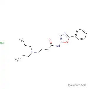 Molecular Structure of 89758-50-9 (Butanamide, 4-(dipropylamino)-N-(5-phenyl-1,3,4-oxadiazol-2-yl)-,
monohydrochloride)