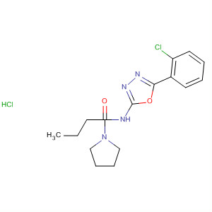 1-Pyrrolidinebutanamide, N-[5-(2-chlorophenyl)-1,3,4-oxadiazol-2-yl]-,  monohydrochloride