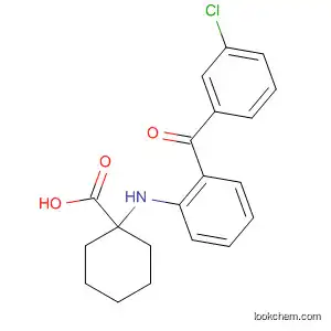Molecular Structure of 89763-11-1 (Cyclohexanecarboxylic acid, 1-[(3-chlorobenzoyl)phenylamino]-)
