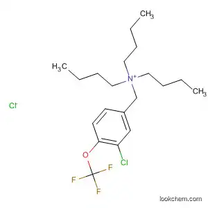 Molecular Structure of 89807-47-6 (Benzenemethanaminium, N,N,N-tributyl-3-chloro-4-(trifluoromethoxy)-,
chloride)