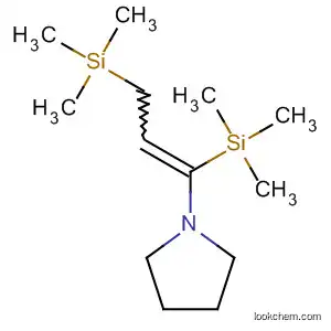 Molecular Structure of 89809-22-3 (Pyrrolidine, 1-[1,3-bis(trimethylsilyl)-1-propenyl]-)